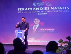 Menpora Dito berharap GMKI Dapat Berkreativitas Membuat Program Agar Menarik Minat Anak Muda