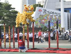 Tim Barongsai Kong Ha Hong Tampil Di Hadapan Menpora RI
