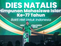 Ketua Umum HMI Bagas Kurniawan, Mengucapkan Terima Kasih Atas Kehadiran Menpora Dito dalam Dies Natalis