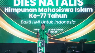 Ketua Umum HMI Bagas Kurniawan, Mengucapkan Terima Kasih Atas Kehadiran Menpora Dito dalam Dies Natalis