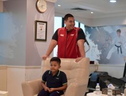 Pebiliar Cilik, Ode Nandra Bertemu Menpora Dito, Menpora Pesan Agar Bakat Terus Dibina