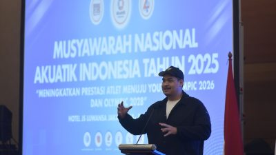 Menpora Dito Buka Munas PB Akuatik Indonesia 2025, Fokus Persiapan Youth Olympic 2026 dan Olimpiade 2028