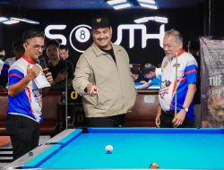 Menpora Dito Resmikan Rusty Rabbit & South Pool, Hadirkan Legenda Biliar Efren Reyes